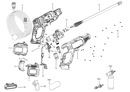 Part Location Diagram of N862611 DeWALT NOZZLE